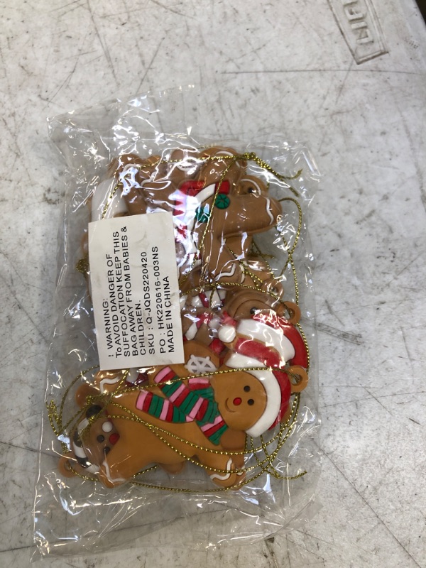 Photo 1 of 12 PCK GINGERBREAD MAN ORNAMENTS 