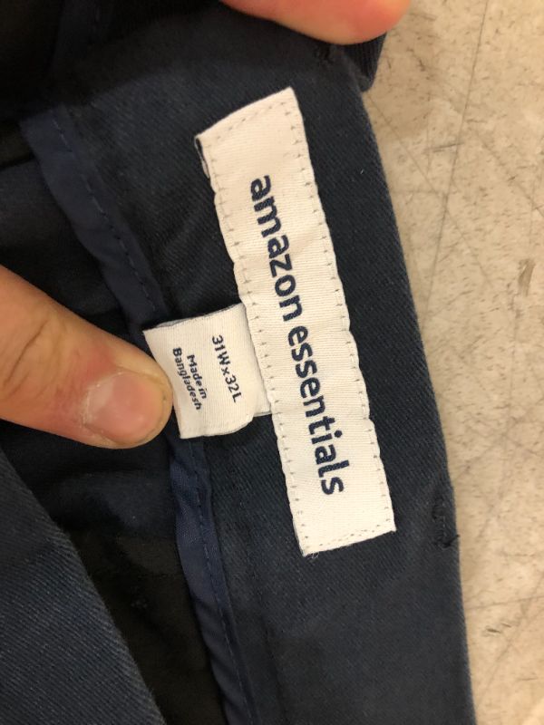 Photo 1 of Amazon Essentials 31W x 32L Navy Pants 