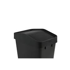 Photo 1 of 12.2G Swing Top Trash Can, Black
