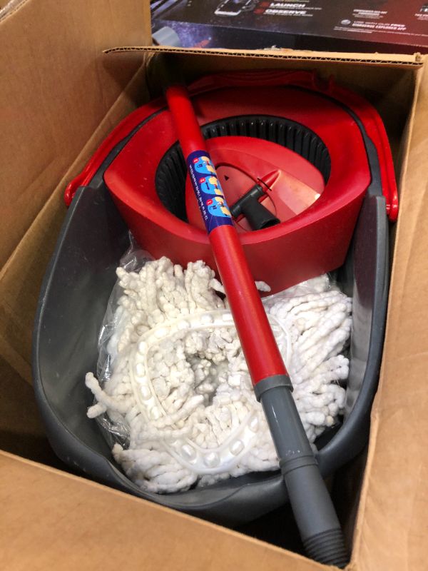 Photo 2 of O-Cedar EasyWring Microfiber Spin Mop and Bucket Cleaning System
