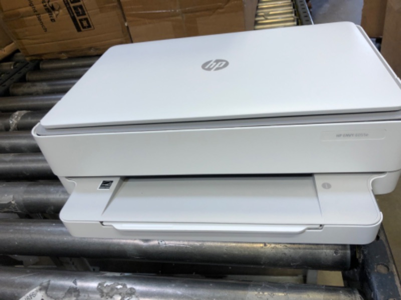 Photo 2 of HP Envy 6055e Wireless Color All-in-One Printer with 6 Months Free Ink (223N1A) (Renewed Premium),white