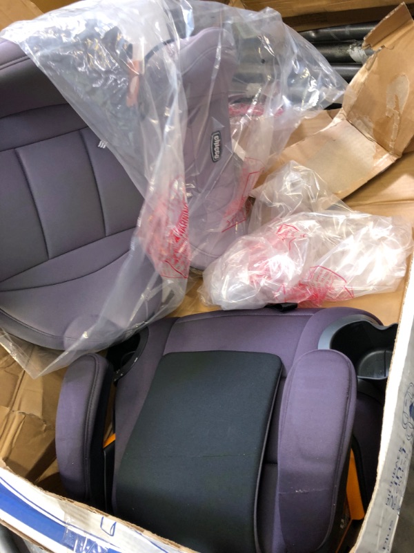 Photo 3 of Chicco KidFit ClearTex Plus 2-in-1 Belt-Positioning Booster Car Seat, Backless and High Back Booster Seat, for Children Aged 4 Years and up and 40-100 lbs. | Lilac/Purple KidFit Plus with ClearTex® No Chemicals Lilac