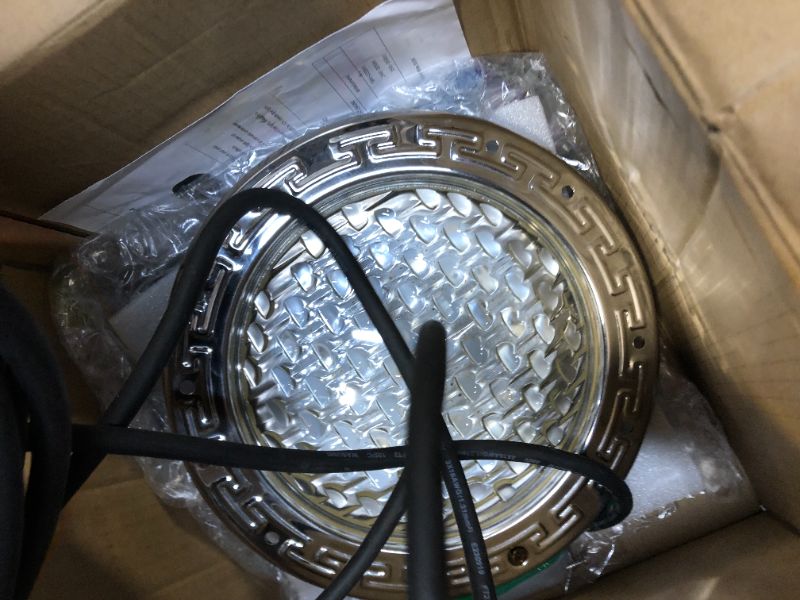 Photo 2 of SH101100 12V AC LED RGBW Pool Lights for Inground Pool, LED Pool Lights for Inground Pool, 10 Inch 35W 3000lm, 50FT, UL Listed, for 10" Large Wet Niches. 12V50FT