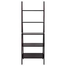 Photo 1 of 5-Shelf Ladder Bookcase-Espresso
