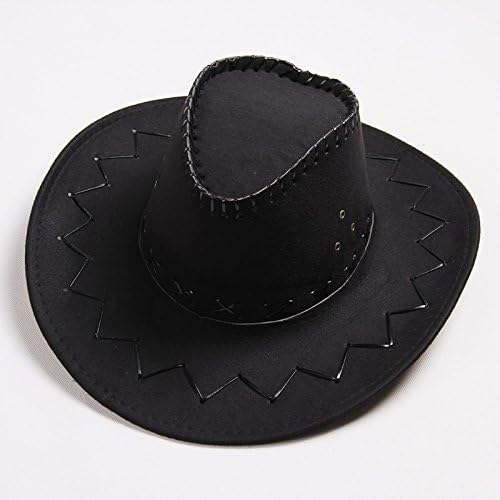 Photo 1 of  Fashion Cowboy Cap Hat Solid Wide Brim Hat for Adults