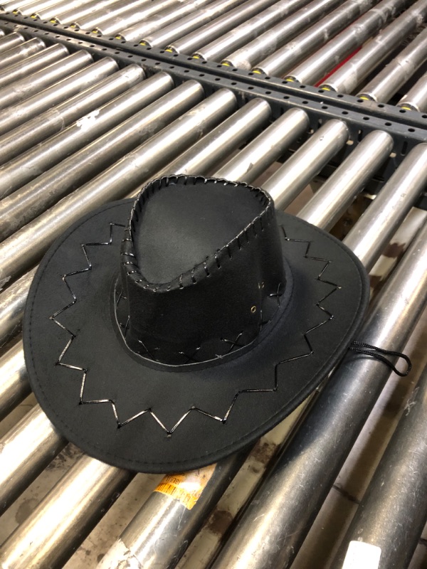 Photo 1 of  Fashion Cowboy Cap Hat Solid Wide Brim Hat for Adults
