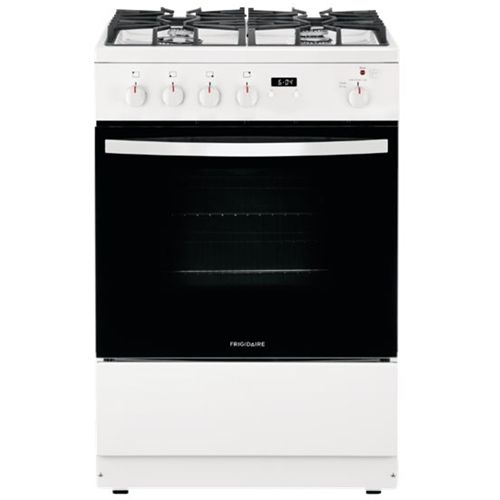 Photo 1 of FFGH2422UW 24" Freestanding Gas Range with 4 Sealed Burners 1.9 Cu. Ft. Oven Capacity Continuous Grates Storage Drawer in
