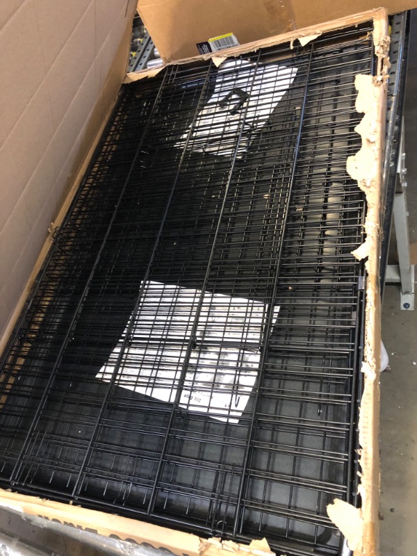 Photo 1 of 42" 2 Doors Pet Folding Suitcase Dog w/Divider Cat Crate Cage Kennel with Tray
