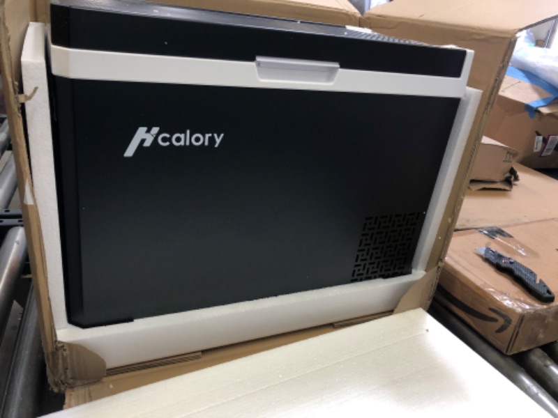 Photo 2 of HCALORY 53 Quart Car Refrigerator, 12V Portable Freezer with 12/24V DC & 110/240V AC, Partition Design, 50L Compressor Cooler Fridge (-4?~68?) for Car RV Truck Boat Camping Travel Home Use