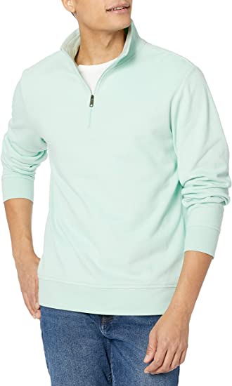 Photo 1 of Amazon Essentials Men's Lightweight French Terry Quarter-Zip Mock Neck Sweatshirt
, SIZE XL