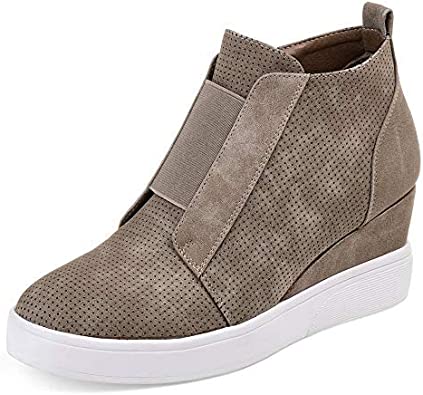 Photo 1 of Athlefit Women's Wedge Sneakers Hidden Heel Platform Wedge Booties Hidden Wedgie Sneakers
, SIZE 9.5