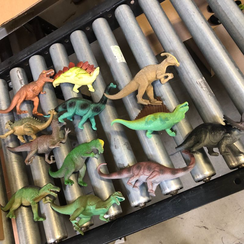 Photo 3 of Boley 12 Pack 9-Inch Educational Dinosaur Toys - Kids Realistic Toy Dinosaur Figures for Cool Kids and Toddler Education! (T-Rex, Triceratops, Velociraptor, and More!) Assorted