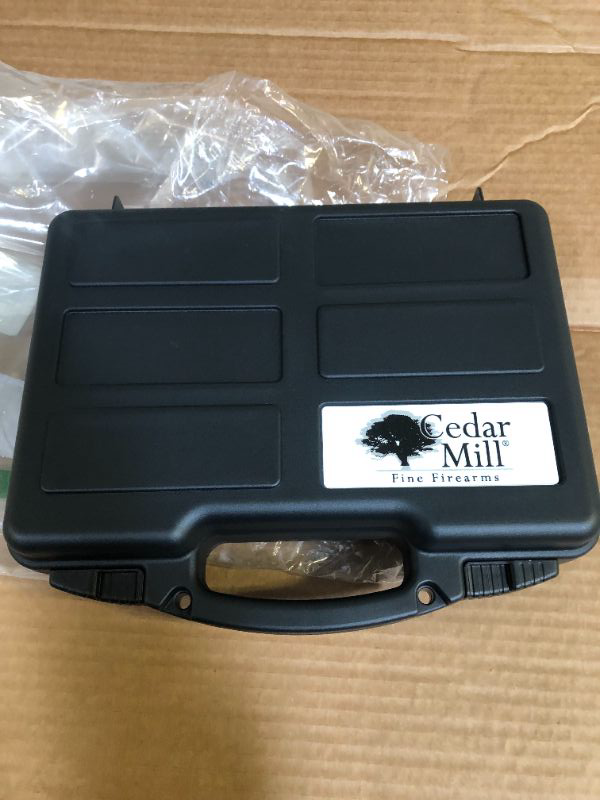 Photo 1 of Hard Lockable Gun Case for Pistol, Revolver, and Handgun 12.3” inches x 10.5” Airline Compliant Locking 9mm TSA Approved Firearm Travel non-waterproof storage box Gun Carrying Case for Pistols Socom Black