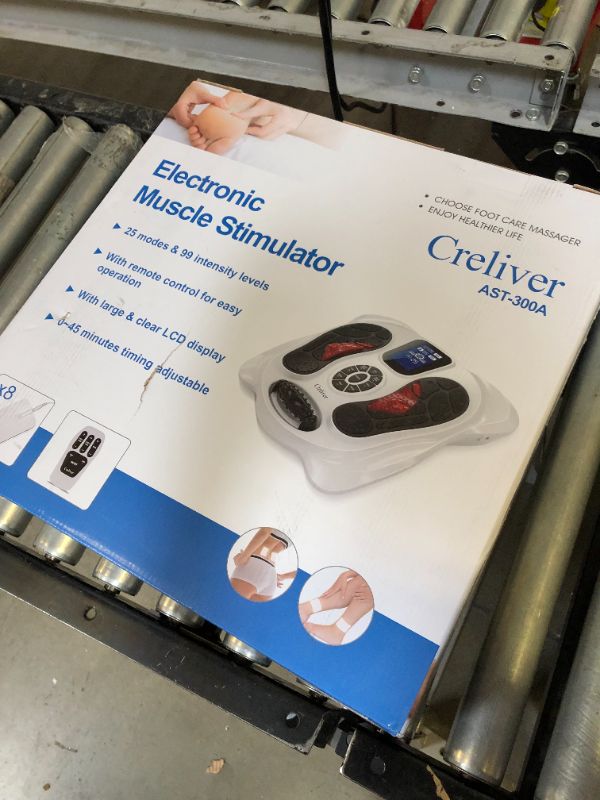 Photo 3 of Creliver Foot Circulation Plus EMS & TENS Foot Nerve Muscle Massager, Electric Foot Stimulator Improves Circulation, Feet Legs Circulation Machine Relieves Body Pains, Neuropathy (FSA or HSA Eligible)