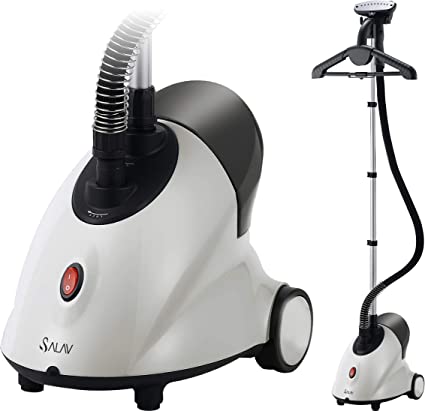 Photo 1 of SALAV GS18-DJ Standing Garment Steamer with Roll Wheels for Easy Movement, 1.8L Water Tank for 1 Hour Continuous Steaming, Adjustable Pole for Storage, 1500 watts
