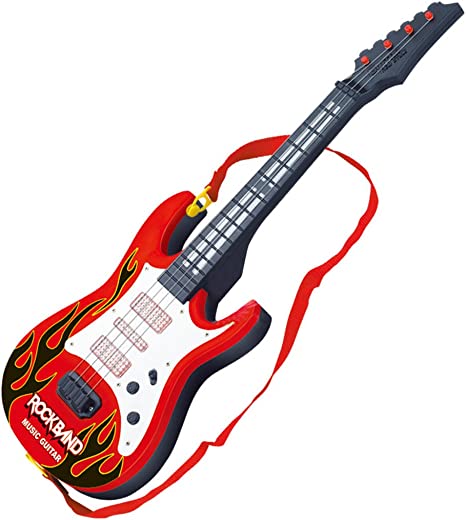 Photo 1 of KeDun KonHaovF Electric Guitar for Kids Girls Boys Age 3-5 with Strap,Toy Guitar for Toddlers with Light and Music Gifts for Kids(Red)
