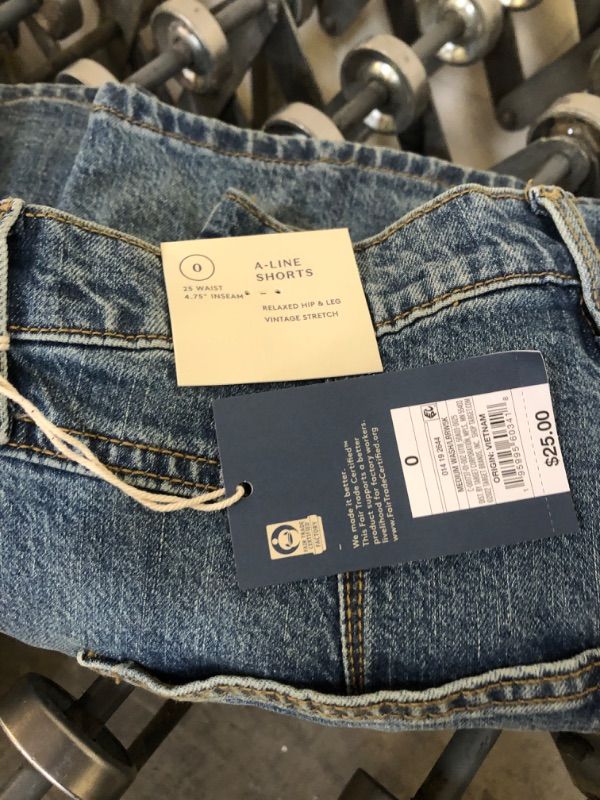 Photo 1 of Universal Thread Women's High-Rise A-Line Midi Jean Shorts -
0