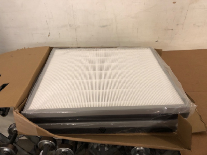 Photo 2 of 2 Value Packs HE402 Replacement Air Filter for Shark HE400 HE401 HE402 HE405 4 Fans Purifier, 3 Stages Filtration with H13 True HEPA, Activated Carbon Filters And Fine Pre-fillter, Part # HE4FKPET HE402 2 Packs