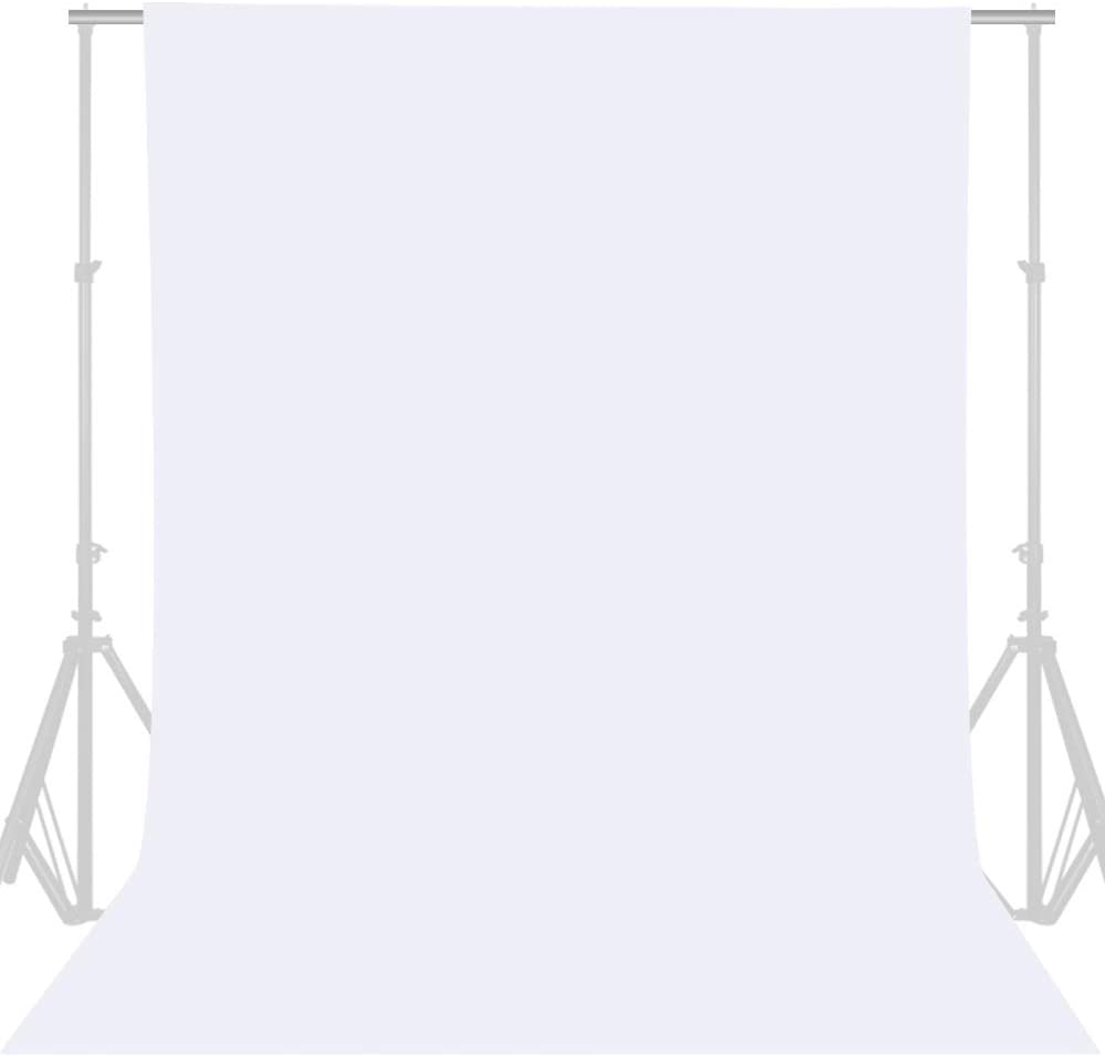 Photo 1 of  7FTX10FT White Backdrop Background for Photography Photo Booth Backdrop for Photoshoot Background Screen Video Recording Parties Curtain