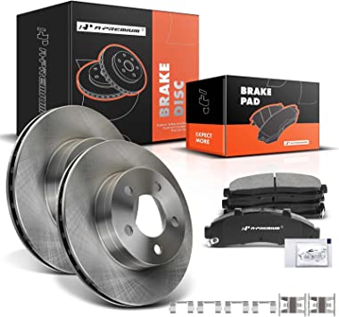 Photo 1 of A-Premium 11.26 inch (286mm) Front Vented Disc Brake Rotors + Ceramic Pads Kit Compatible with Select Ford, Mazda and Mercury Models - Explorer 1995-2001, Ranger/B3000 1998-2002, Mountaineer 1997-2001