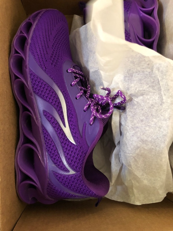 Photo 1 of APRILSPRING Womens Walking Shoes Running Fashion Non Slip Type Sneakers 9 Purple