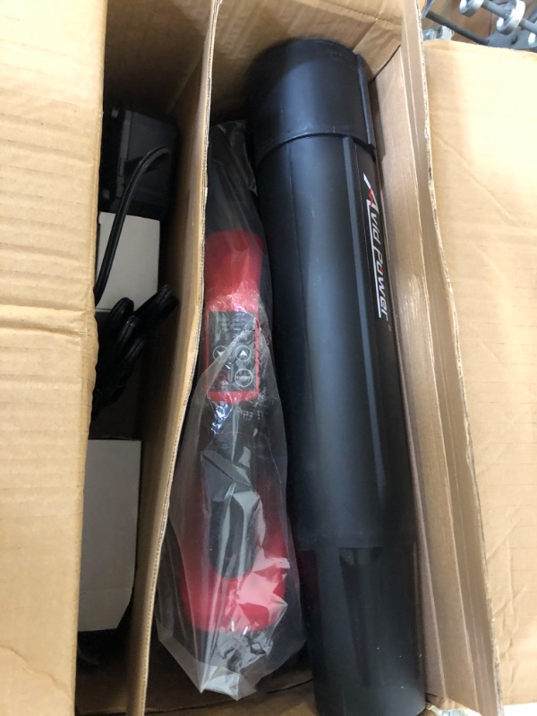 Photo 1 of AVID POWER 40V Cordless Leaf Blower, Brushless Electric Leaf Blower 485-CFM 130-MPH, Battery Powered Blower with Two 2.0Ah Batteries, 1-Hour Fast Charger, 4 Speeds and Turbo Function