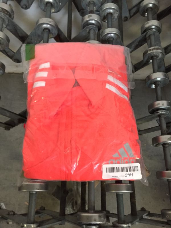 Photo 2 of adidas Men's Marathon Jacket 3-Stripes Small Solar Red/White