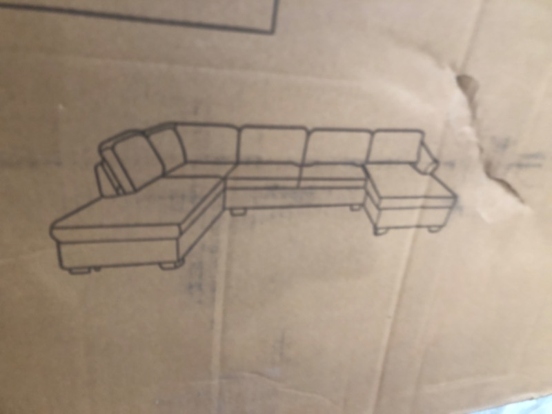 Photo 1 of **Incomplete, Box 1/3 Only**   WF300946AAE sectional sofa 