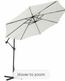 Photo 1 of 10Ft Patio Umbrella w/Crank Yard Outdoor Hanging Market Beach Sun Shade UV Block