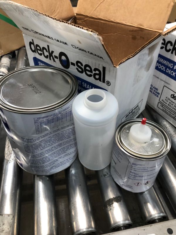 Photo 2 of **SE NOTES**Deck-O-Seal Pour Grade Joint Sealant Kit, Dura White 96 oz.

