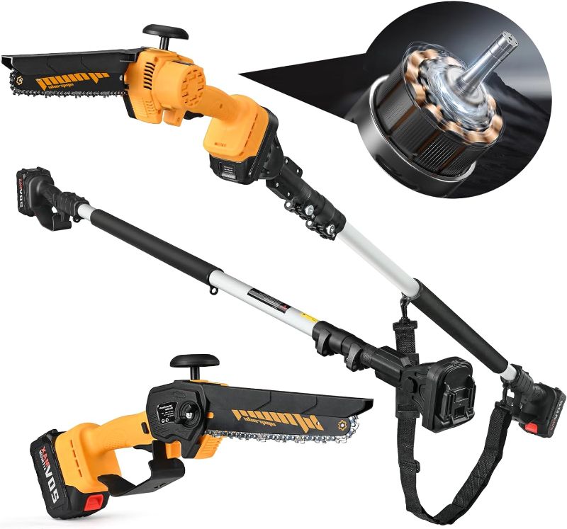 Photo 1 of **SEE NOTES**2-in-1 Brushless Poles Saw for Tree Trimming & Cordless Chainsaw, 17-Foot MAX, 20V 4.0Ah Battery Powered Li-Ion Battery 8" Cutting Electric Pole Saw, Multi-Angle, Fast Charger Included
