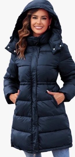 Photo 1 of 3xl- GRACE KARIN Long Winter Coats for Women Plus Size Long Puffer Coat With Removable Hood
