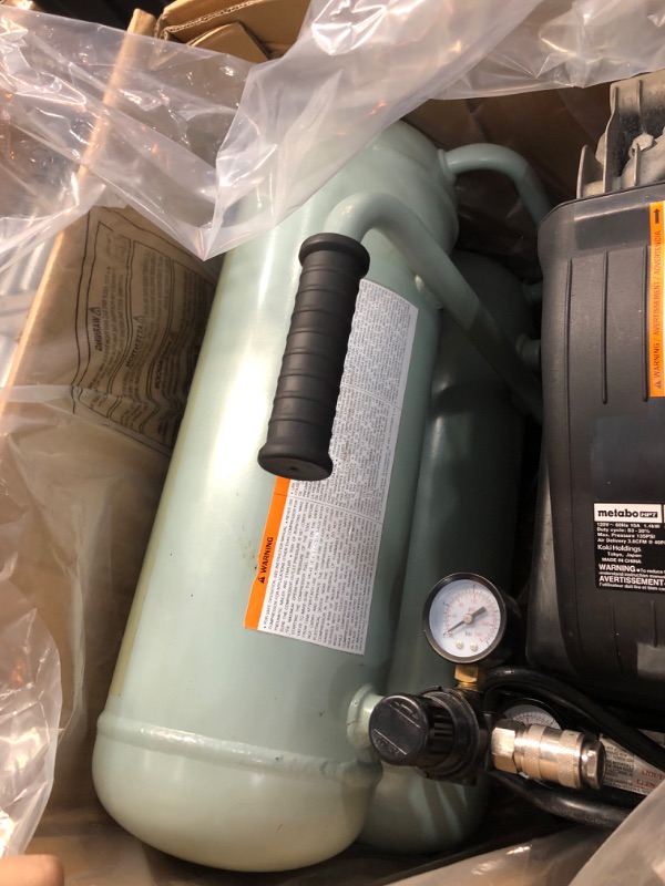 Photo 3 of ***SEE NOTES***Hitachi 4 Gallon Portable Twin Stack Air Compressor
