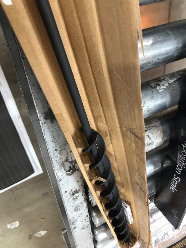 Photo 1 of TCBWFY 24 Inch Auger Drill Bit for Planting - 1.2"x24" Long Handle Easy Planter Garden Auger - Bulb & Bedding Plant Augers - Post Hole Digger for 3/8”Hex Drive Drill 1.2"x24" Black