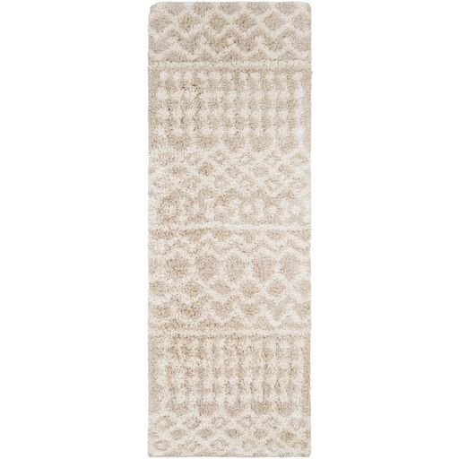 Photo 1 of 2'7"x10' Pinnacle Shag Global Rug Cream - Artistic Weavers
