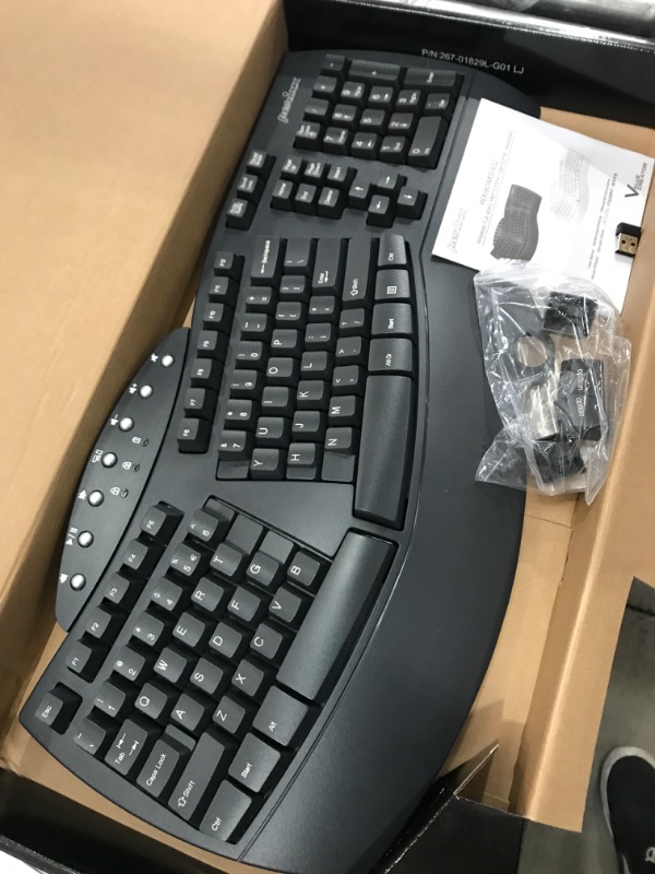 Photo 2 of Wireless Ergonomic Keyboard with Gel Wrist Rest Bundle