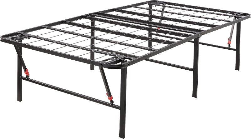 Photo 1 of  Foldable Metal Platform Bed Frame with Tool Free Setup Twin Bed