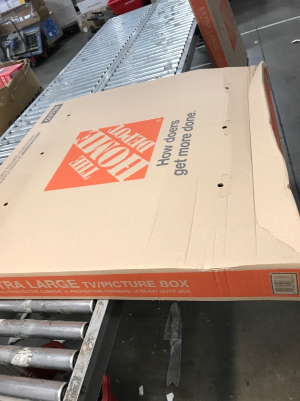 Photo 1 of Heavy-Duty Extra-Large Adjustable TV and Picture Moving Box with Handles