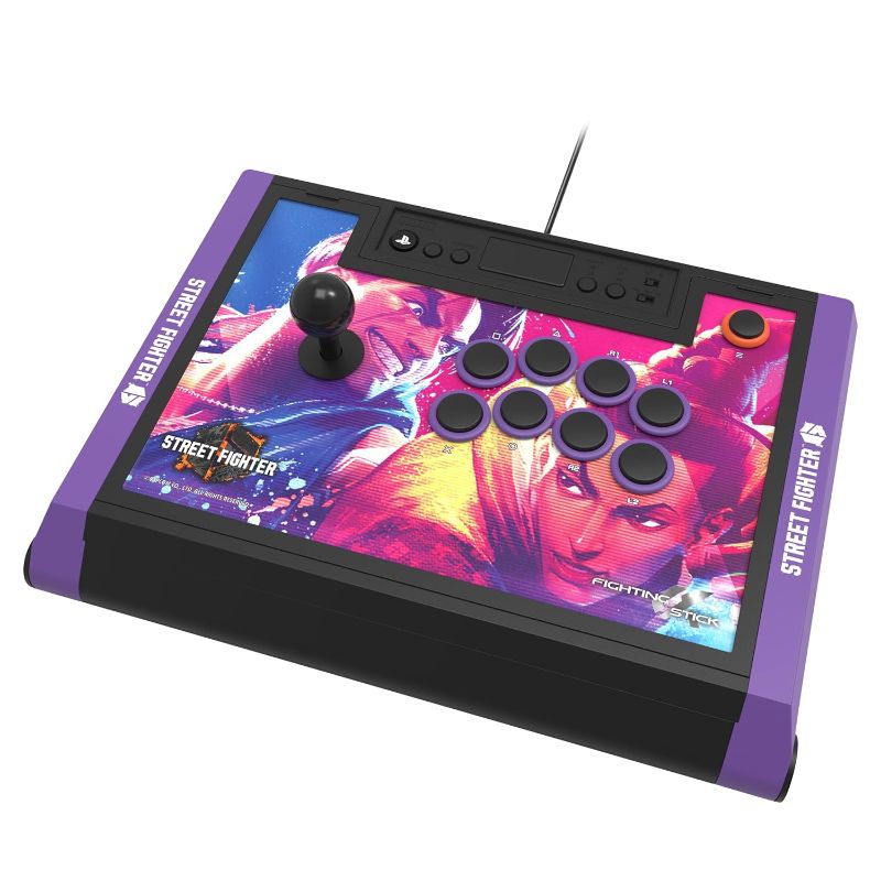 Photo 1 of HORI PlayStation 5 Fighting Stick Alpha (Street Fighter 6 Edition) - Tournament Grade Fightstick for PS5, PS4, PC - Officially Licensed by Sony
