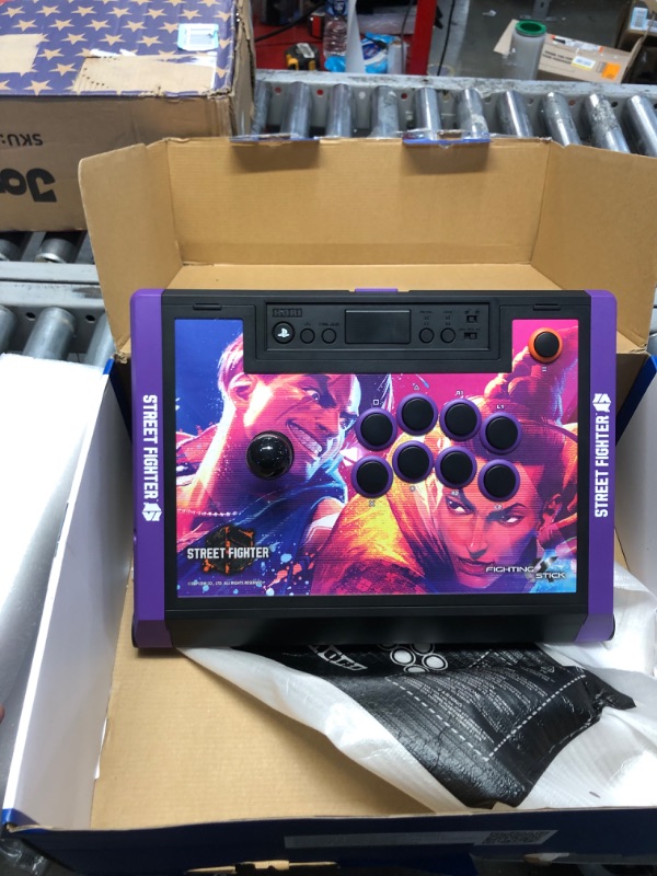 Photo 3 of HORI PlayStation 5 Fighting Stick Alpha (Street Fighter 6 Edition) - Tournament Grade Fightstick for PS5, PS4, PC - Officially Licensed by Sony
