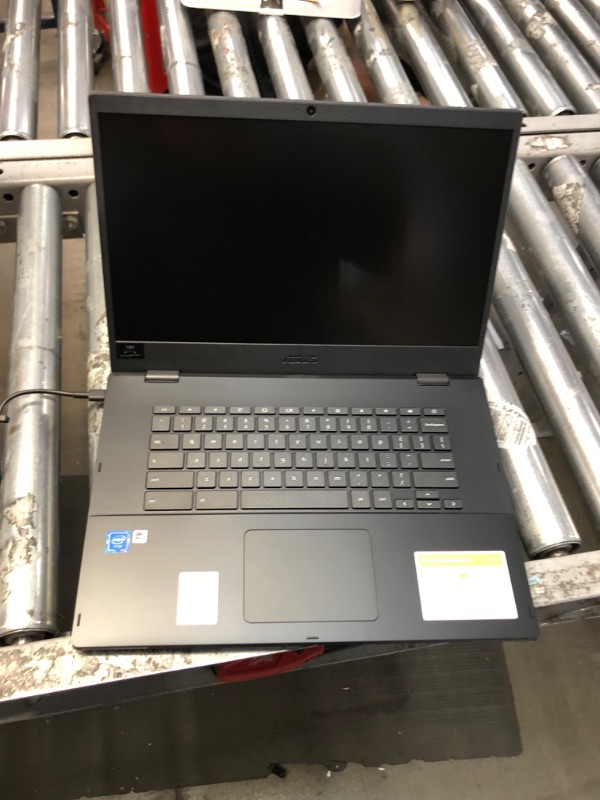 Photo 2 of ASUS Chromebook CX1, 15.6" Full HD NanoEdge Display, Intel Celeron N3350 Processor, 64GB eMMC Storage, 4GB RAM, Spill-Resistant Keyboard, Chrome OS, Mineral Gray, CX1500CNA-WS44F
