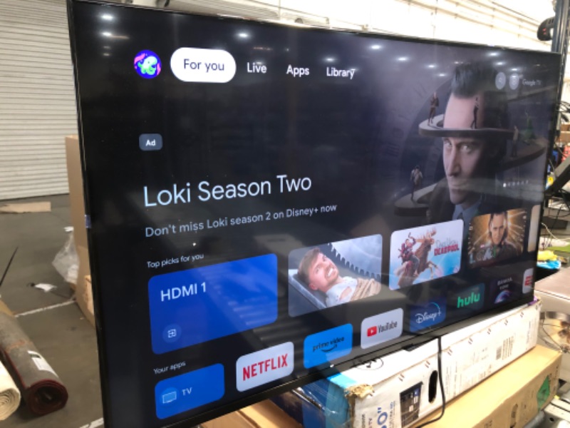 Photo 3 of Sony 50 Inch 4K Ultra HD TV X85K Series: LED Smart Google TV with Dolby Vision HDR and Native 120HZ Refresh Rate KD50X85K- Latest Model, Black
