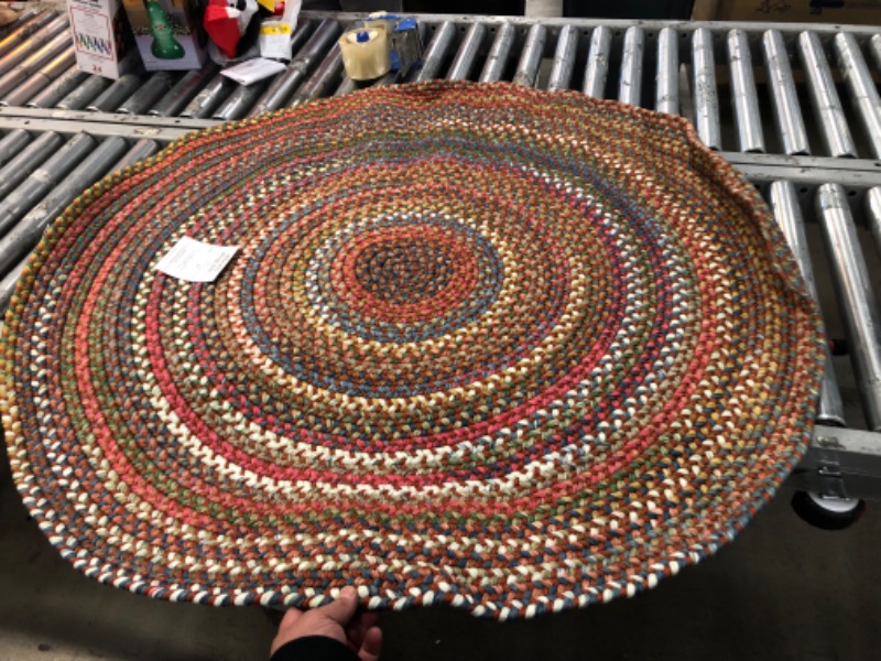 Photo 1 of 4 FOOT ROUND MULTI COLOR AREA RUG 