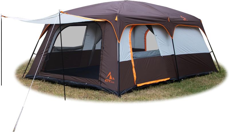 Photo 1 of **USED**
KTT Extra Large Tent 12 Person(Style-B),Family Cabin Tent Brown