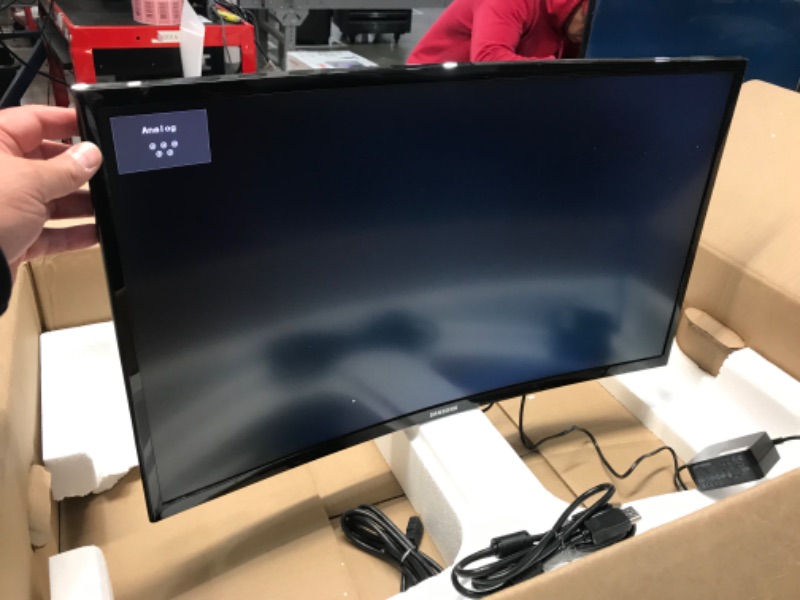 Photo 2 of SAMSUNG 32-Inch S39C Series FHD Curved Gaming Monitor, 75Hz, AMD FreeSync, Game Mode, Advanced Eye Comfort, Frameless Display, Built in Speakers, Slim Metal Stand, LS32C392EANXGO, 2023, Black
