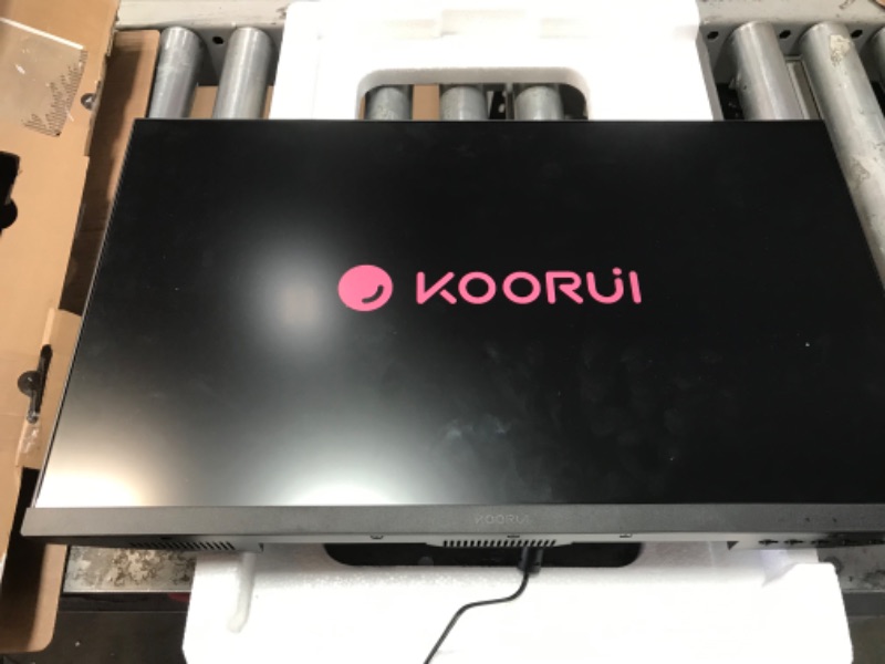 Photo 2 of KOORUI 24 Inch Computer Monitor Full HD 1920 x 1080p VA Display 75Hz 3000:1 Contrast Ratio with HDMI, VGA, Frameless, 75 x 75 mm VESA Mountable, Ergonomic Tilt, Black
