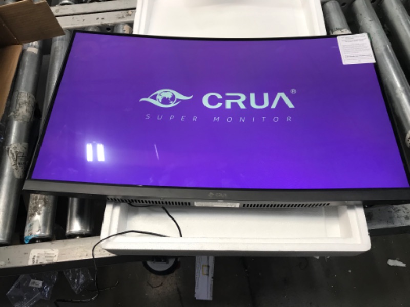 Photo 3 of CRUA 27" Curved Monitor, FHD(1920x1080P) VA Panel 1800R 100HZ 99% sRGB Professional Computer Monitor, Narrow Bezels on Three Sides, Blue Light Filter, for Office&Gaming(VGA, HDMI)-Black
