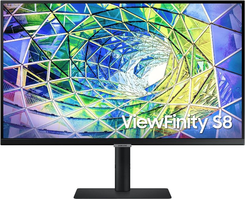 Photo 1 of SAMSUNG S80A Computer Monitor, 27 Inch 4K , Vertical , USB C , HDR10 (1 Billion Colors), Built-in Speakers (LS27A800UNNXZA),Black
