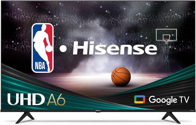 Photo 1 of Hisense 50-Inch Class A6 Series 4K UHD Smart Google TV with Alexa Compatibility, Dolby Vision HDR, DTS Virtual X, Sports & Game Modes, Voice Remote, Chromecast Built-in (50A6H)
