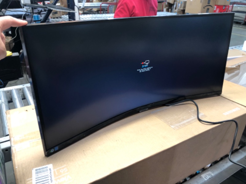 Photo 2 of SAMSUNG Viewfinity S65UA Series 34-Inch Ultrawide QHD Curved Monitor, 100Hz, USB-C, HDR10 (1 Billion Colors), Height Adjustable Stand, TUV-certified Intelligent Eye Care (LS34A654UBNXGO) 34-inch 2023 version